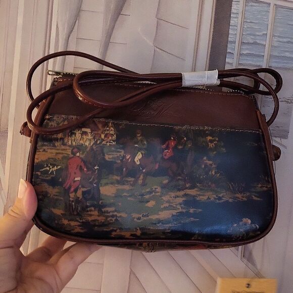 RARE PRINT!retired Patricia Nash leather bag - Picture 2 of 7